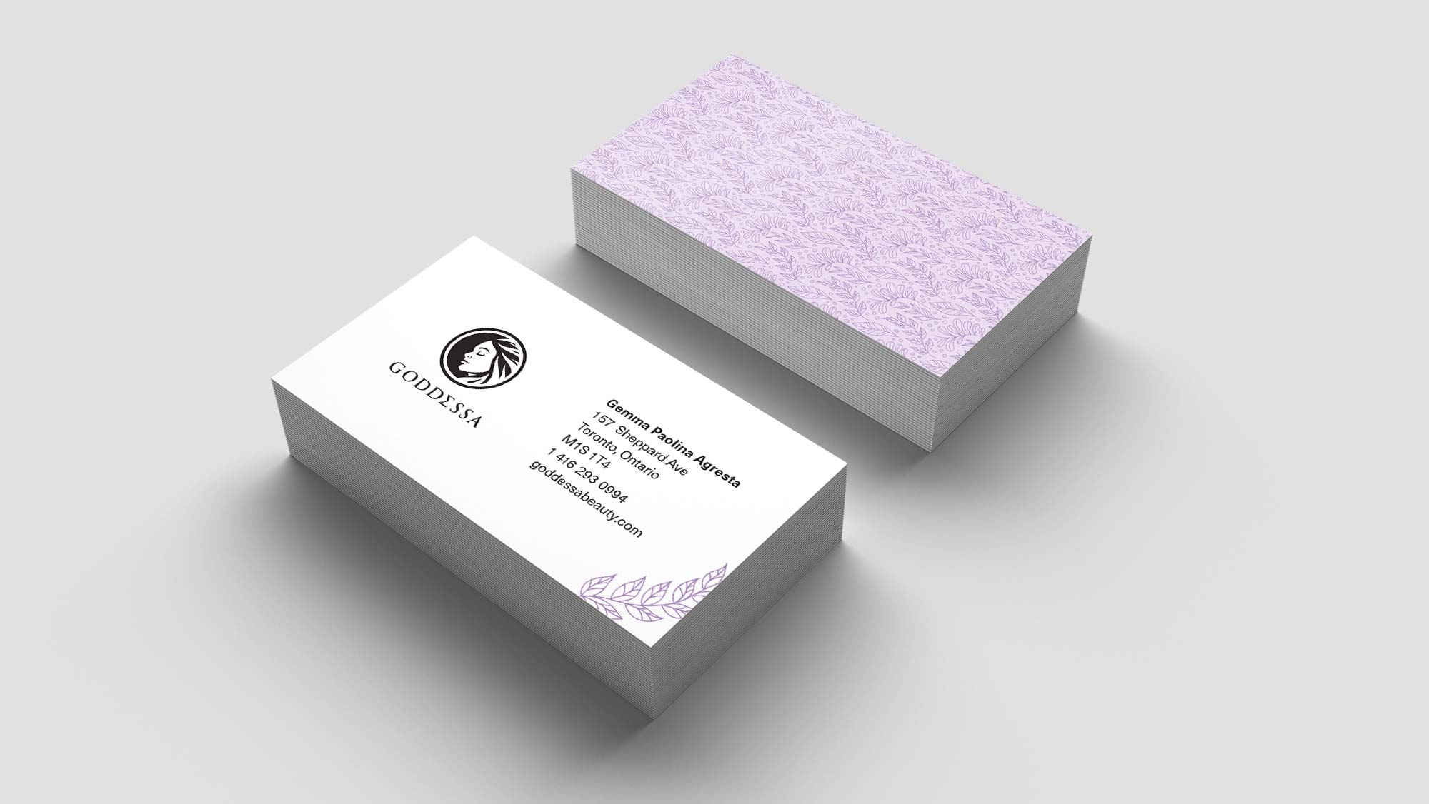 Health & Beauty Business Card Design