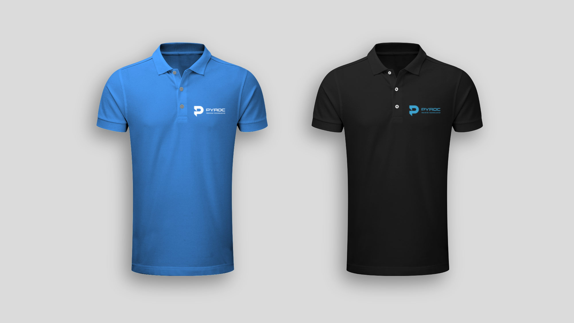 Blue & Black Golf Shirt Design